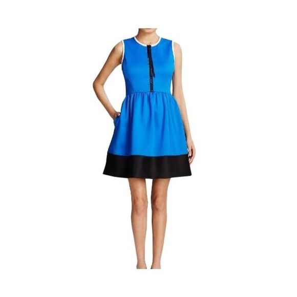 Kate Spade New York Color Block Scuba Dress sz 2 - Picture 1 of 6